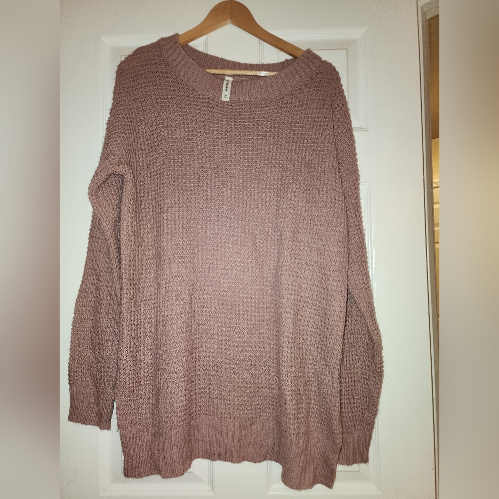 Zenana Mauve Knit Sweater